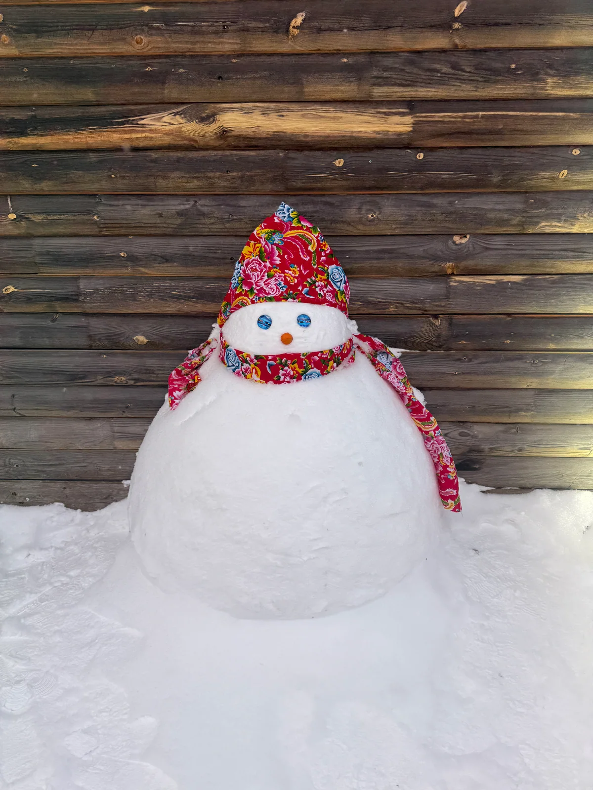 中国雪乡的花棉袄雪人相册内页预览